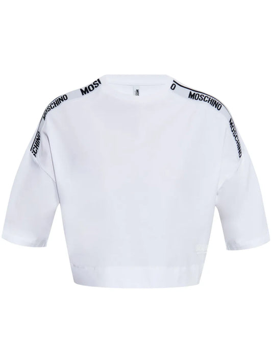 Printed-Logo Strap T-Shirt