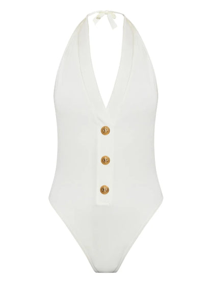 Button-Detailing One-Piece