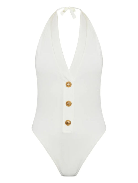 Button-Detailing One-Piece