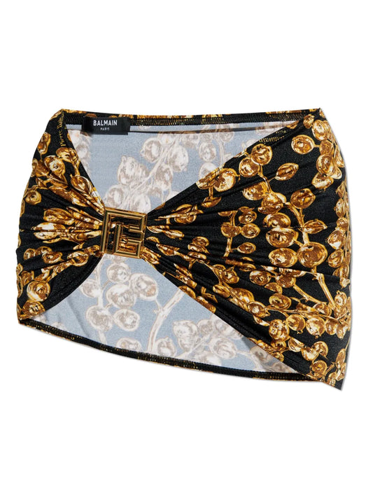 Geometric-Print Pareo