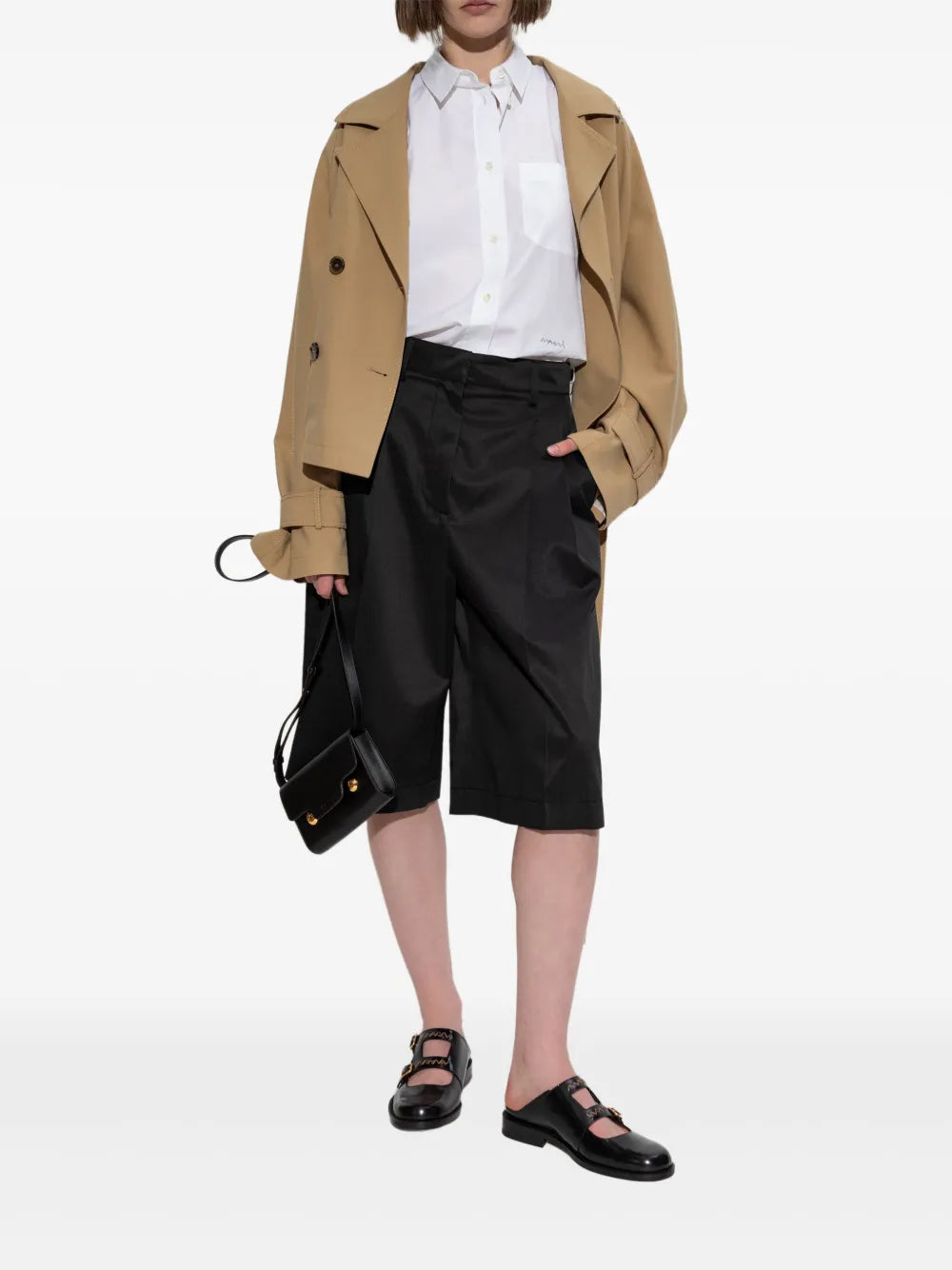 Embroidered-Logo Shorts