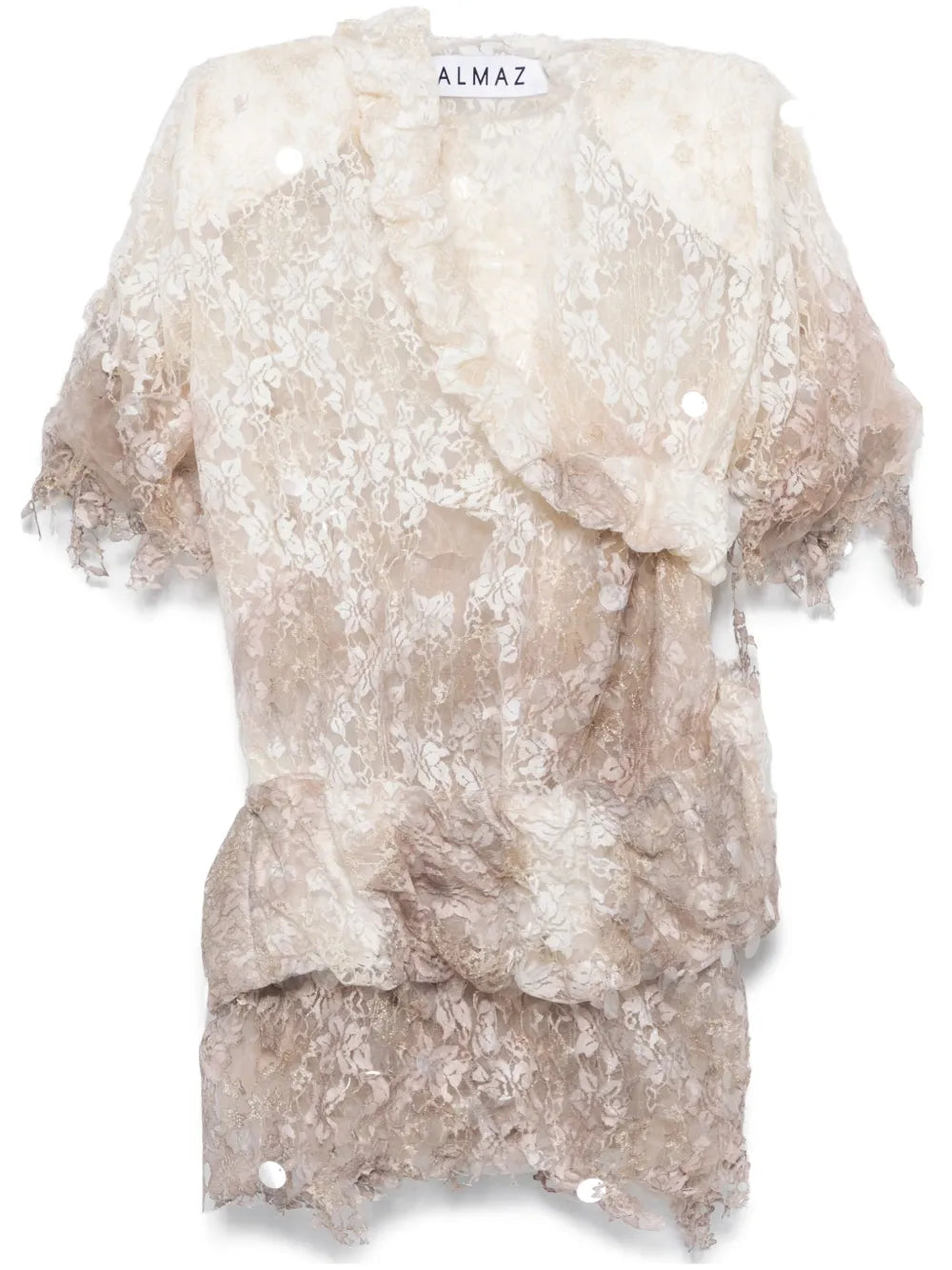 Lace Belt Mini Dress