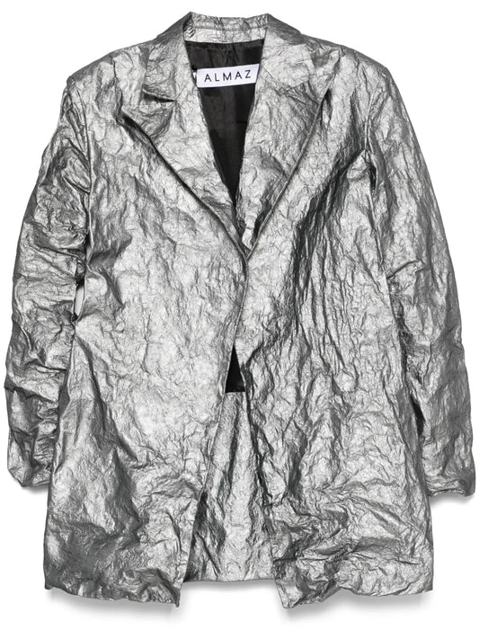 Lamé-Effect Coat