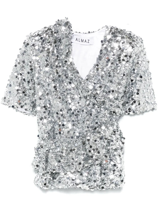 Sequinned Belt Mini Dress