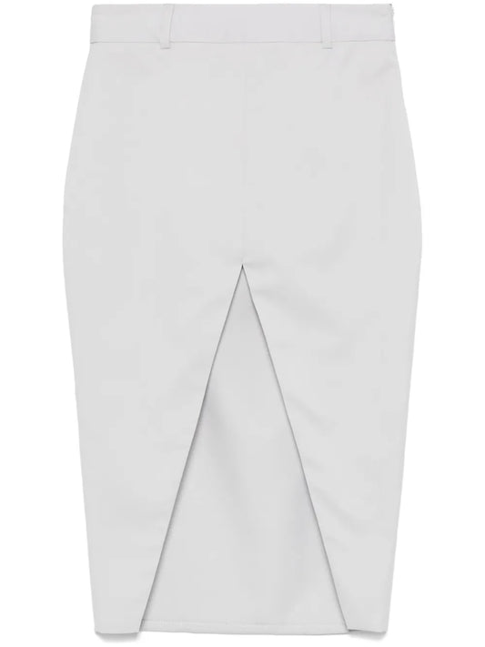 V-Slit Midi Skirt