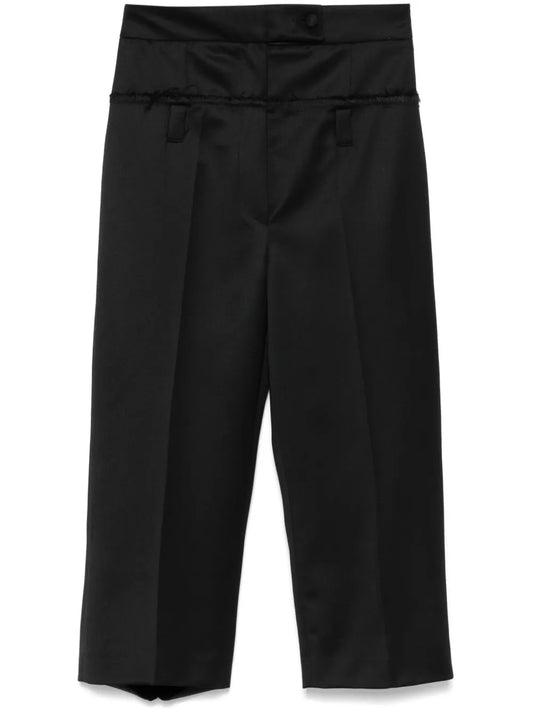 Wool Cropped Trousers
