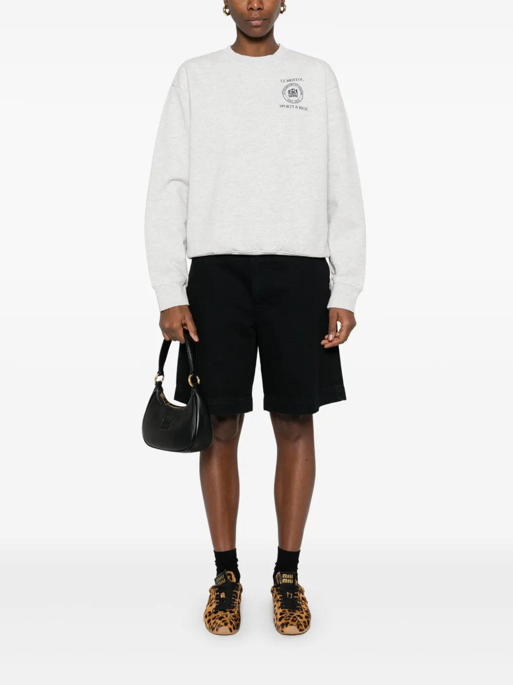 Crest Seal-Print Sweatshirt