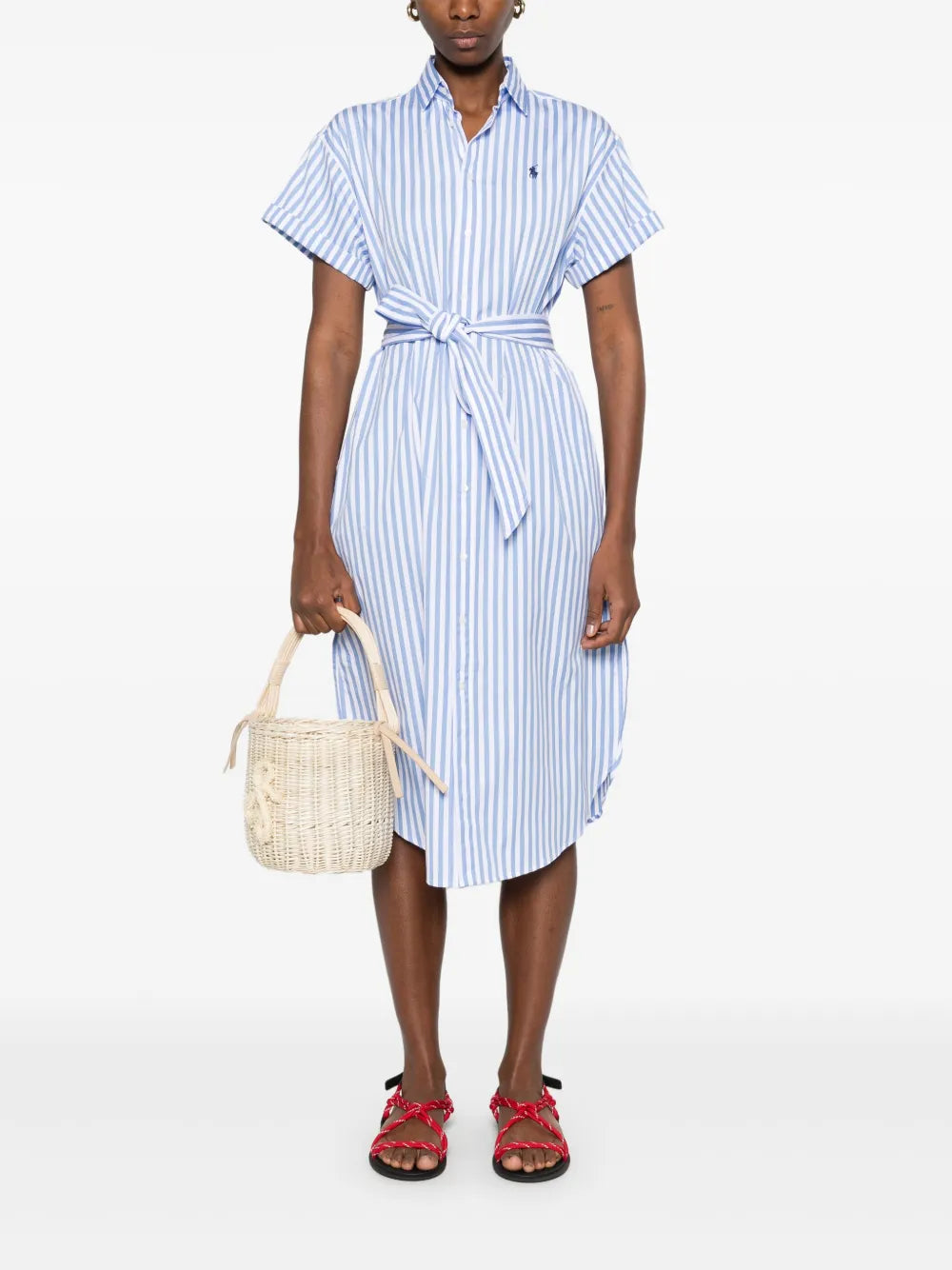Striped Shirt Dress
