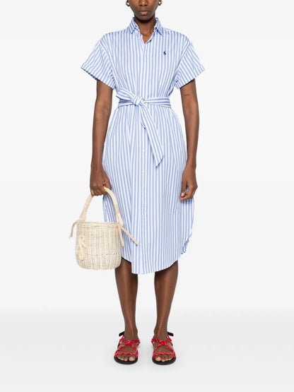 Striped Shirt Dress
