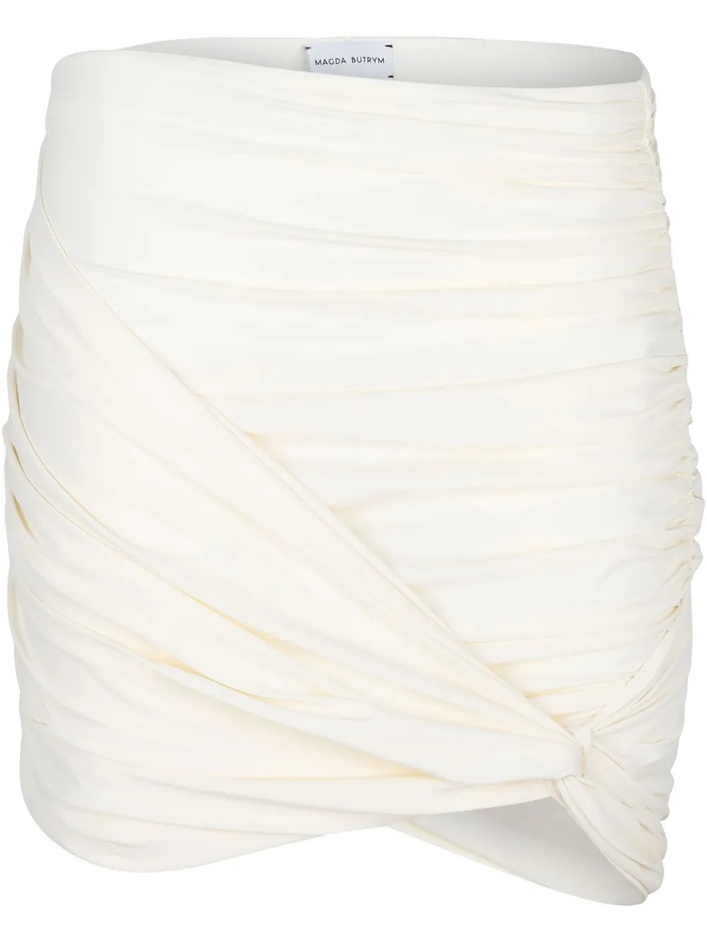 Ruched Draped Mini Skirt