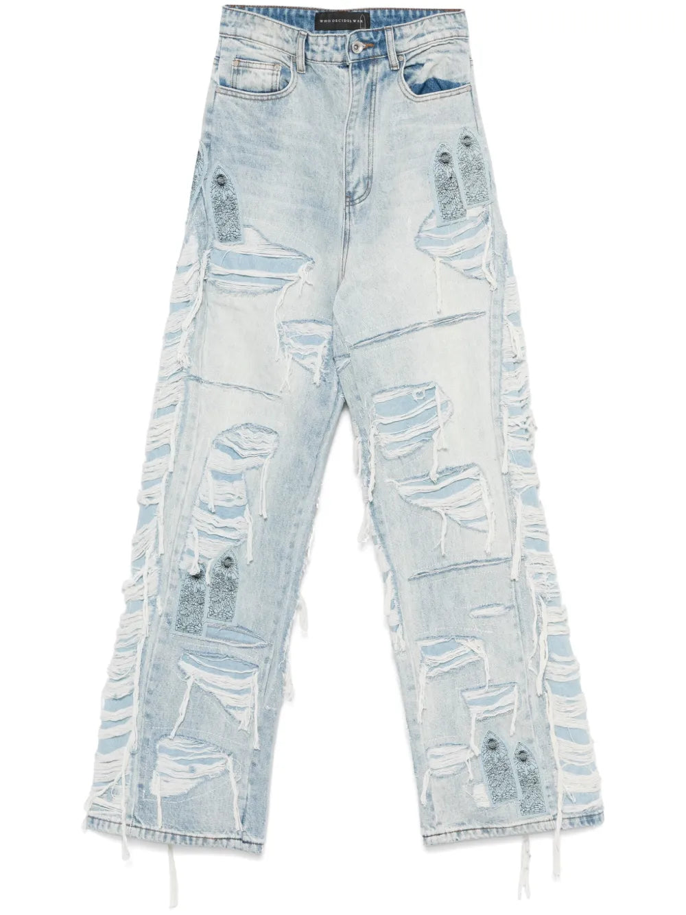 Full Distress Arch Jeans