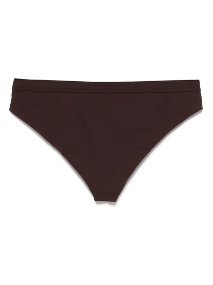 Elasticated-Waistband Bikini Bottoms