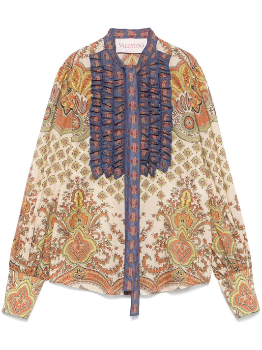 Geometric-Print Shirt