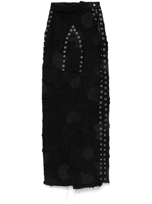 Grommet Arch Maxi Skirt