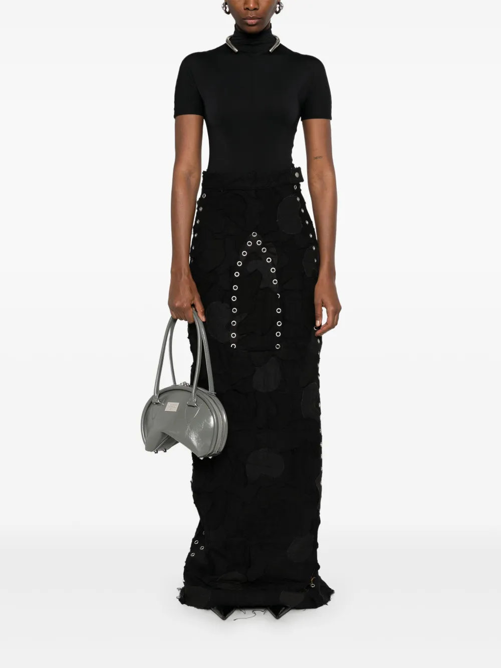 Grommet Arch Maxi Skirt