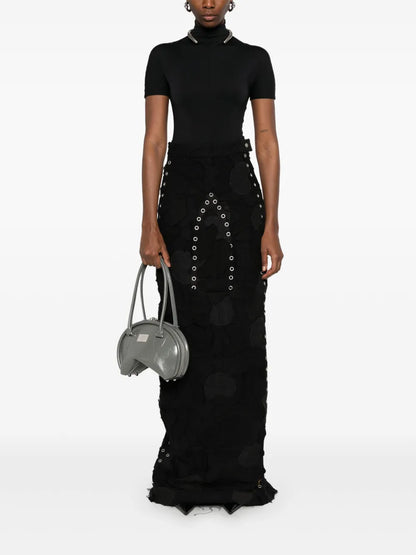 Grommet Arch Maxi Skirt