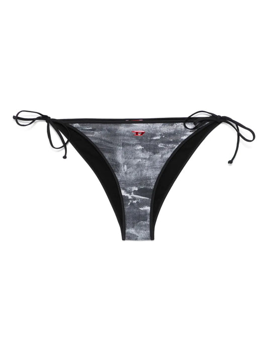 Abstract-Print Bikini Bottoms