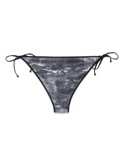 Abstract-Print Bikini Bottoms