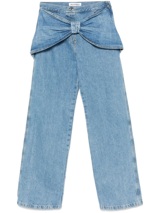 Bow-Detailed Jeans