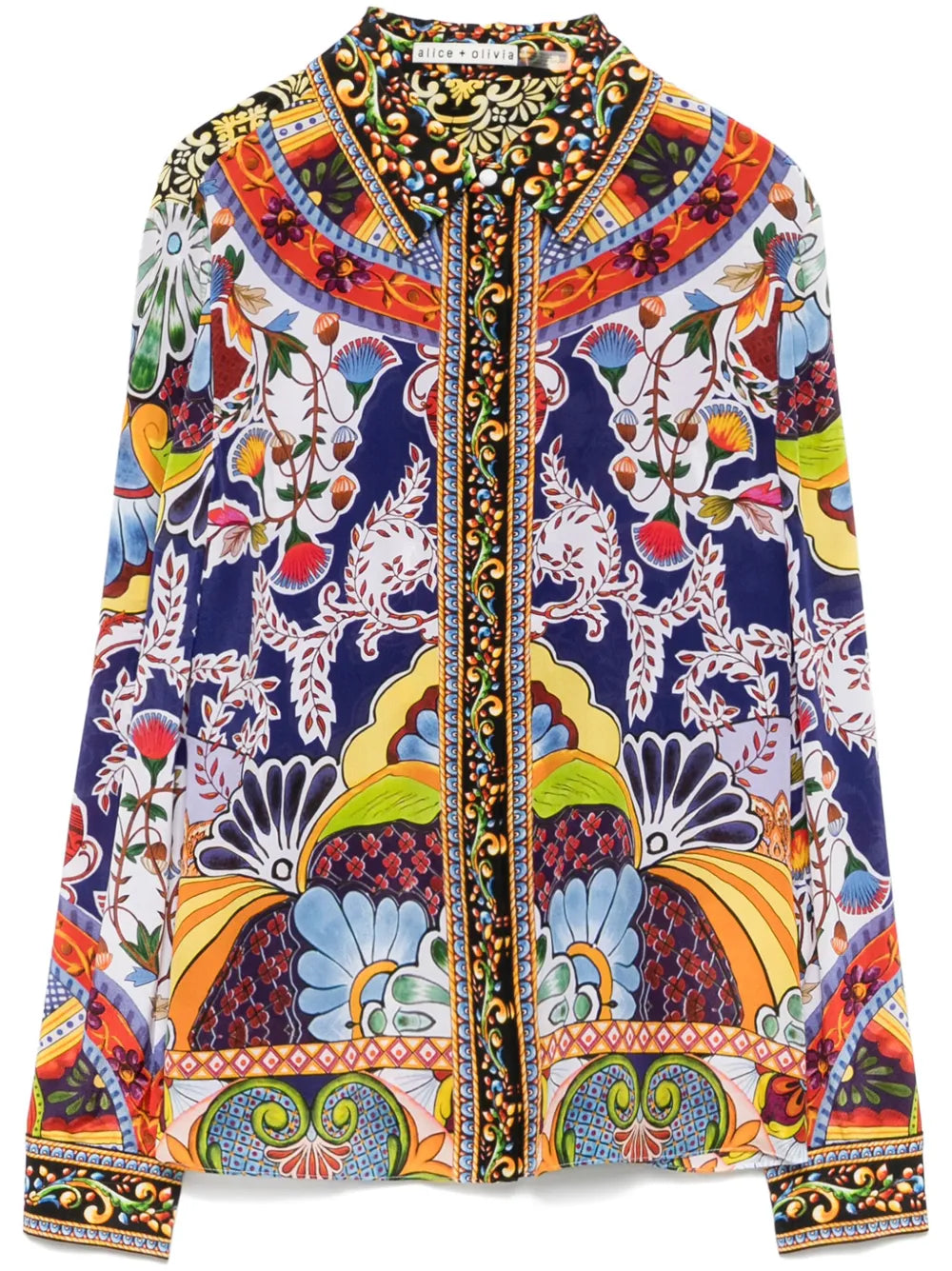 Willa Shirt In Multicolor Silk