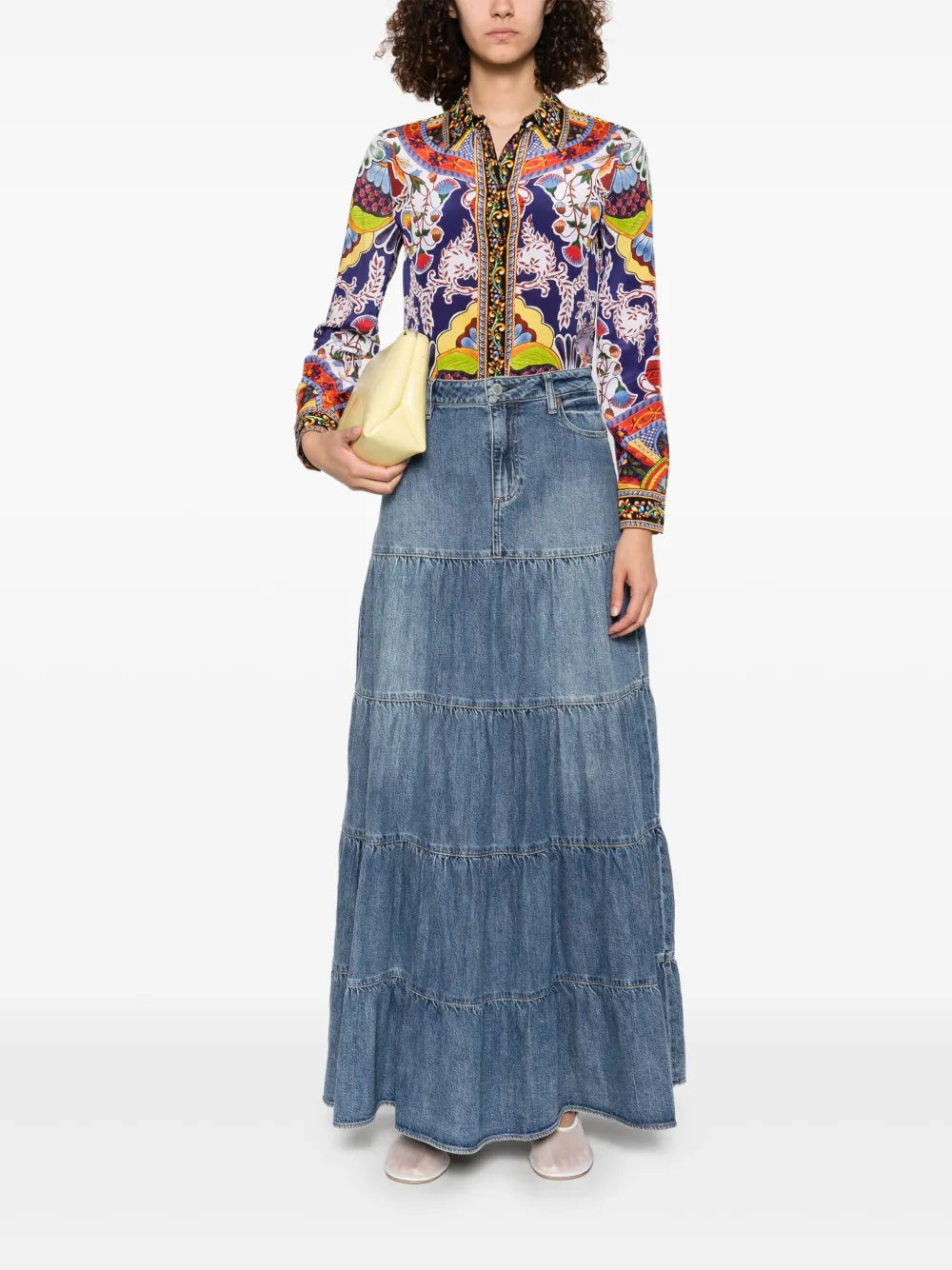 Willa Shirt In Multicolor Silk