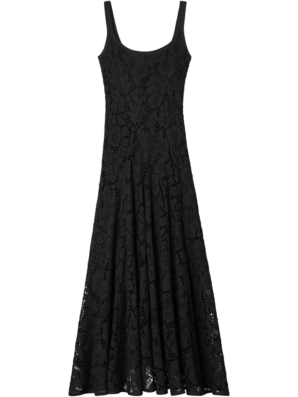 Floral-Lace Midi Dress