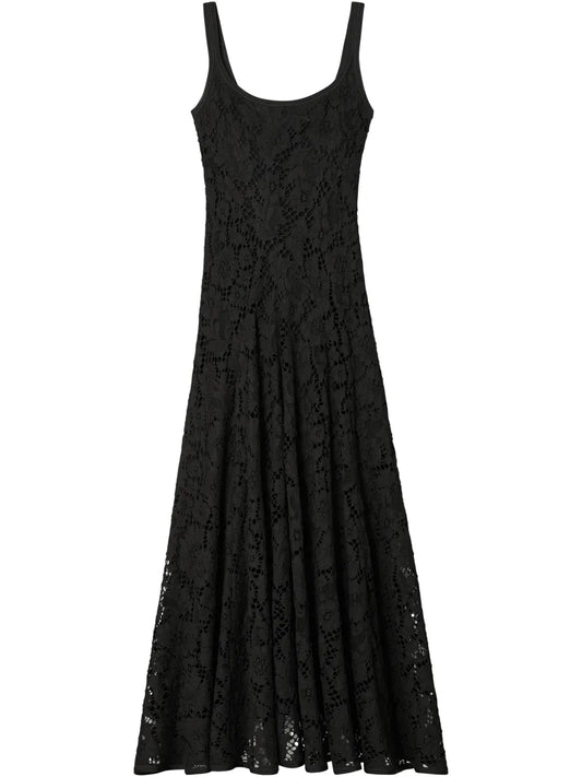 Floral-Lace Midi Dress