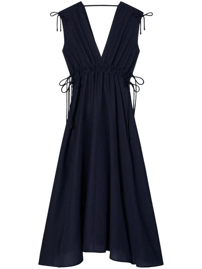 Drawstring-Waist Dress