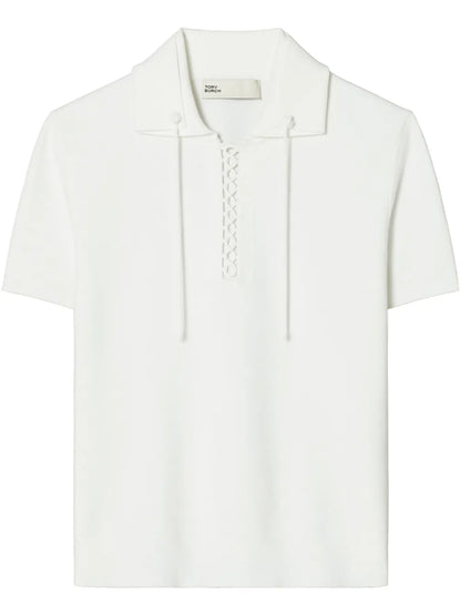 Laced Polo Top
