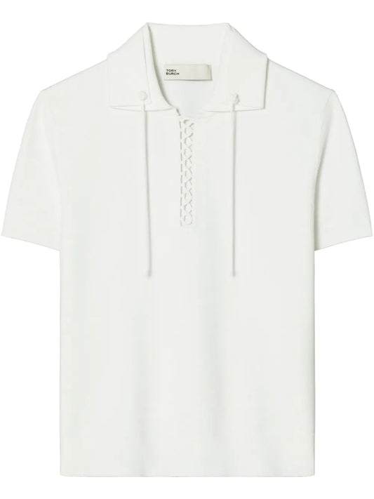 Laced Polo Top