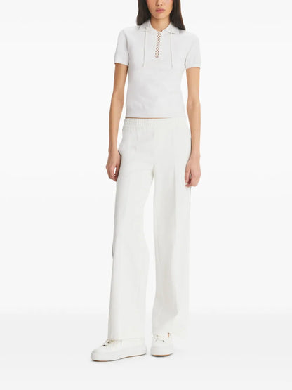 Laced Polo Top