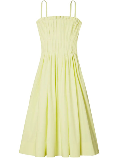 Strapless Poplin Dress