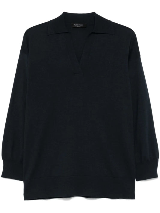 Knitted Polo Top