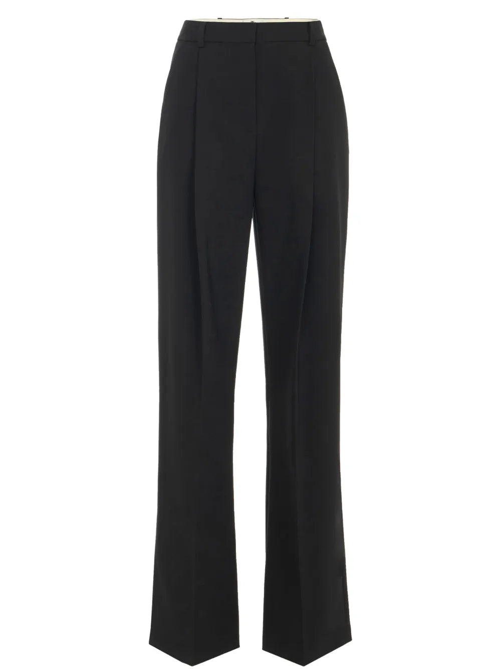 Pleated Crepe Tailored Trousers