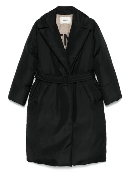 Logo-Embroidered Coat