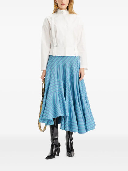 Asymmetric Jersey Skirt