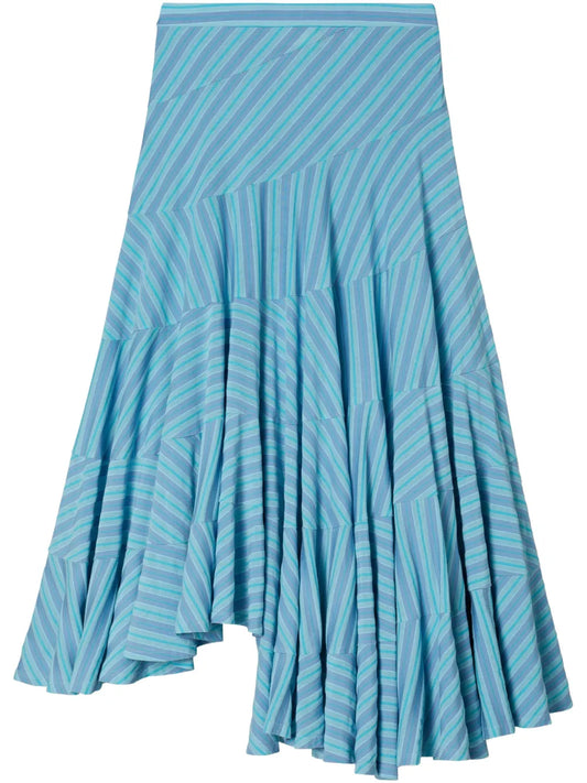 Asymmetric Jersey Skirt