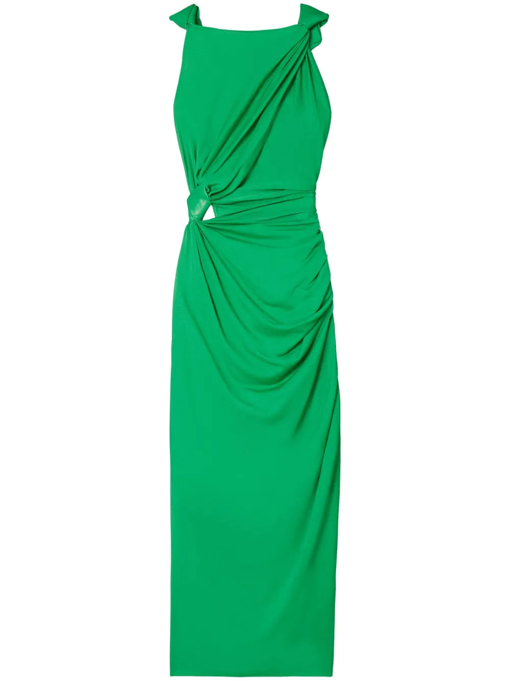 Knot-Detail Midi Dress