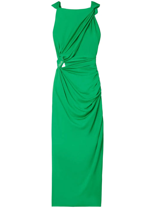 Knot-Detail Midi Dress
