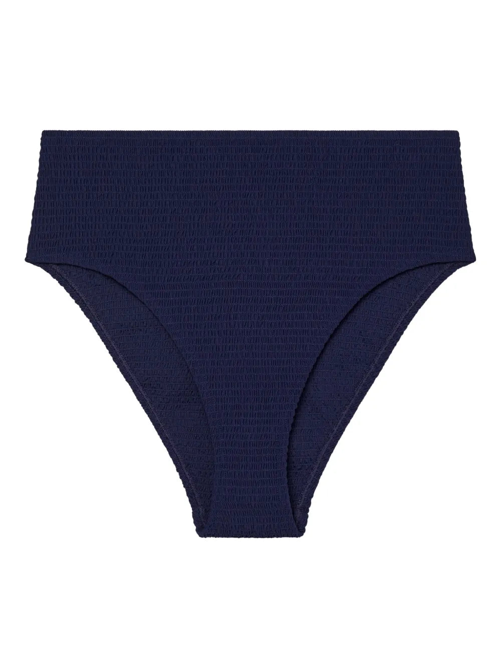 Smocked High-Waist Bikini Bottom