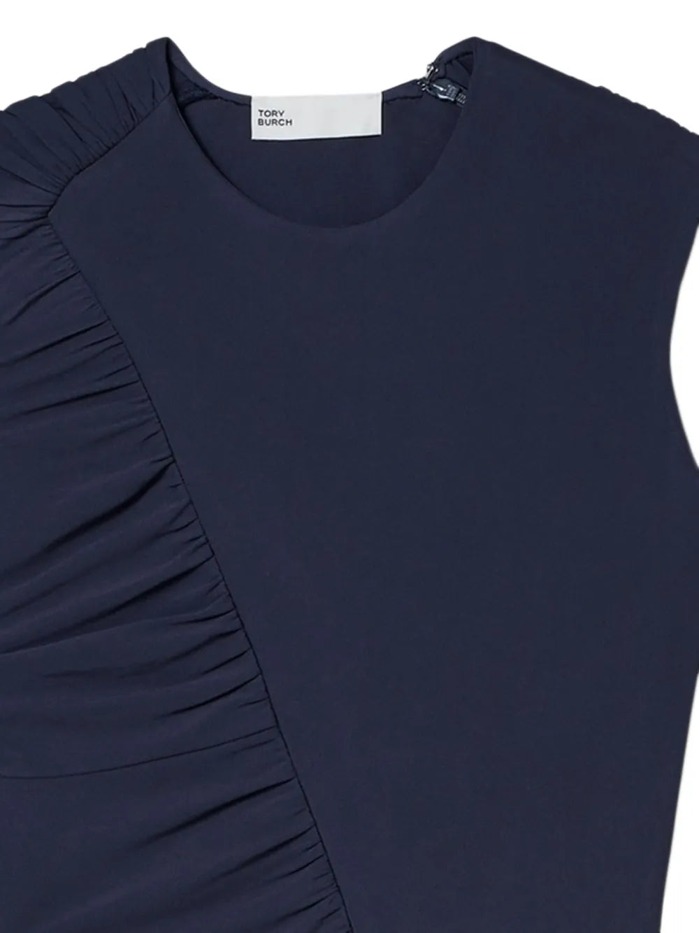 Ruched-Detail Midi Dress