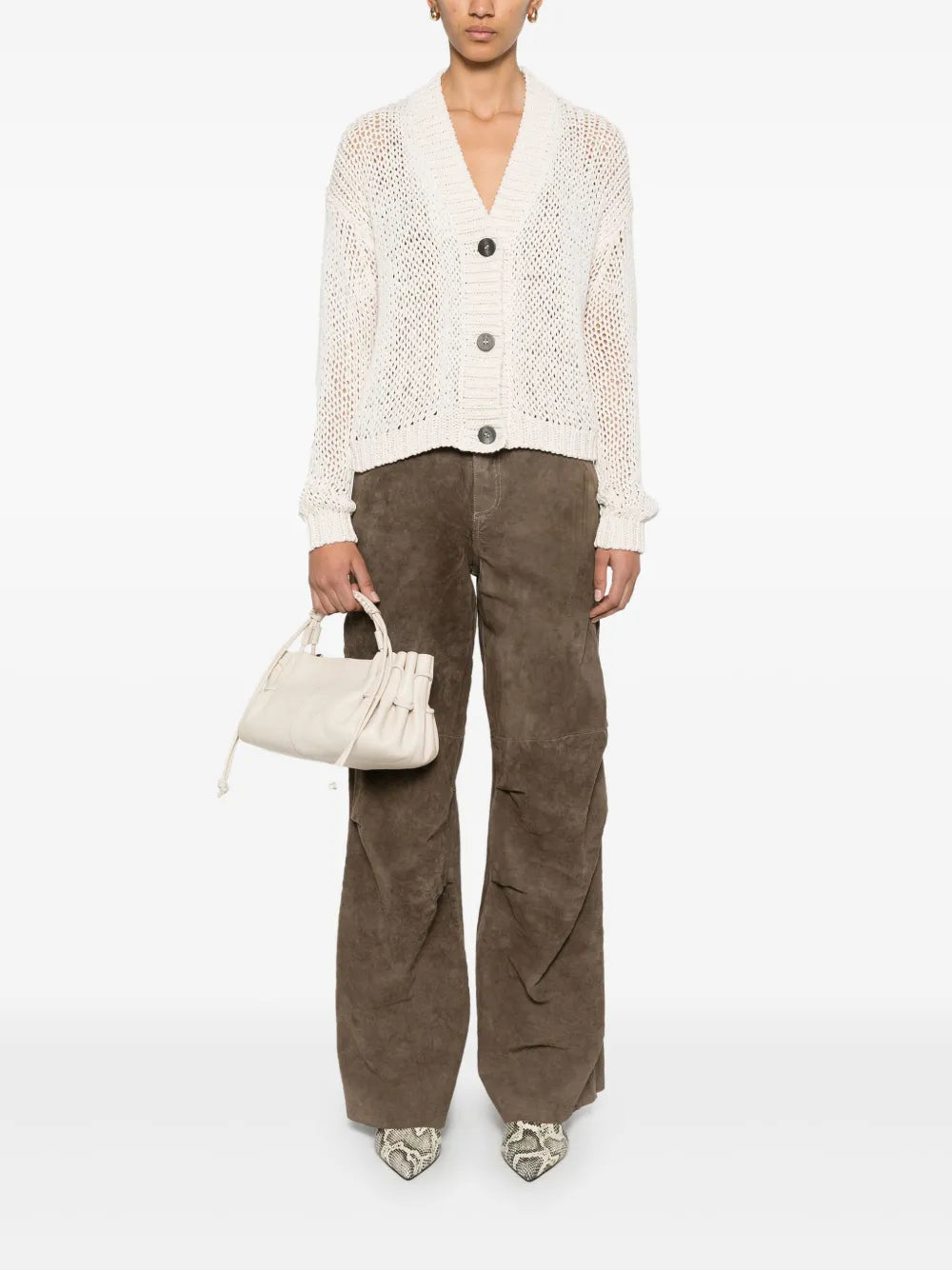 Drop-Shoulder Cardigan