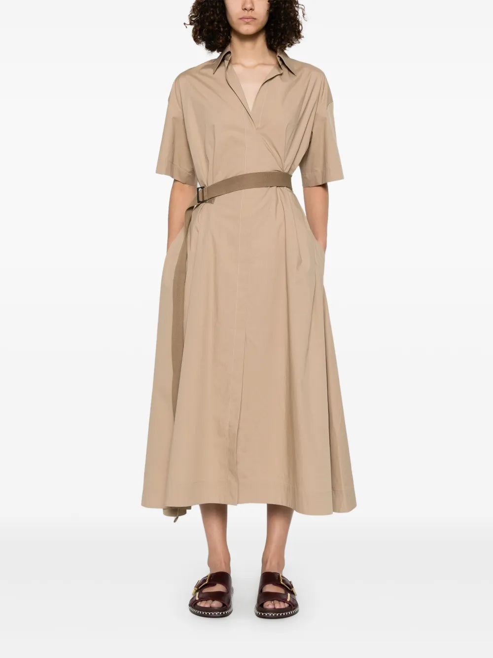 Poplin Midi Dress