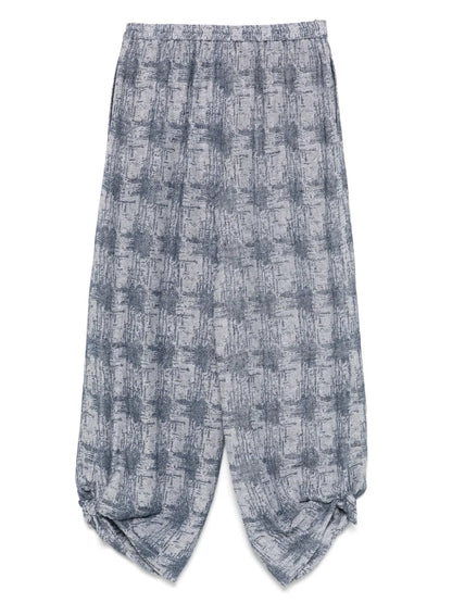 Patterned-Jacquard Trousers