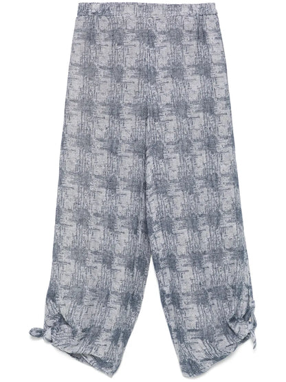 Patterned-Jacquard Trousers