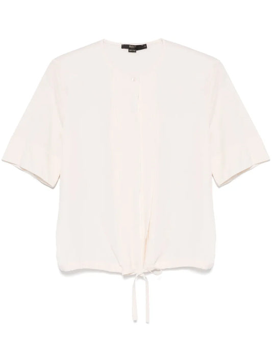 Pleat-Detailed Shirt
