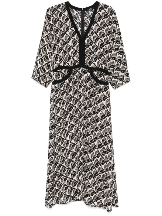 Printed Midi Dress