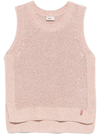 Sequin-Embellished Vest