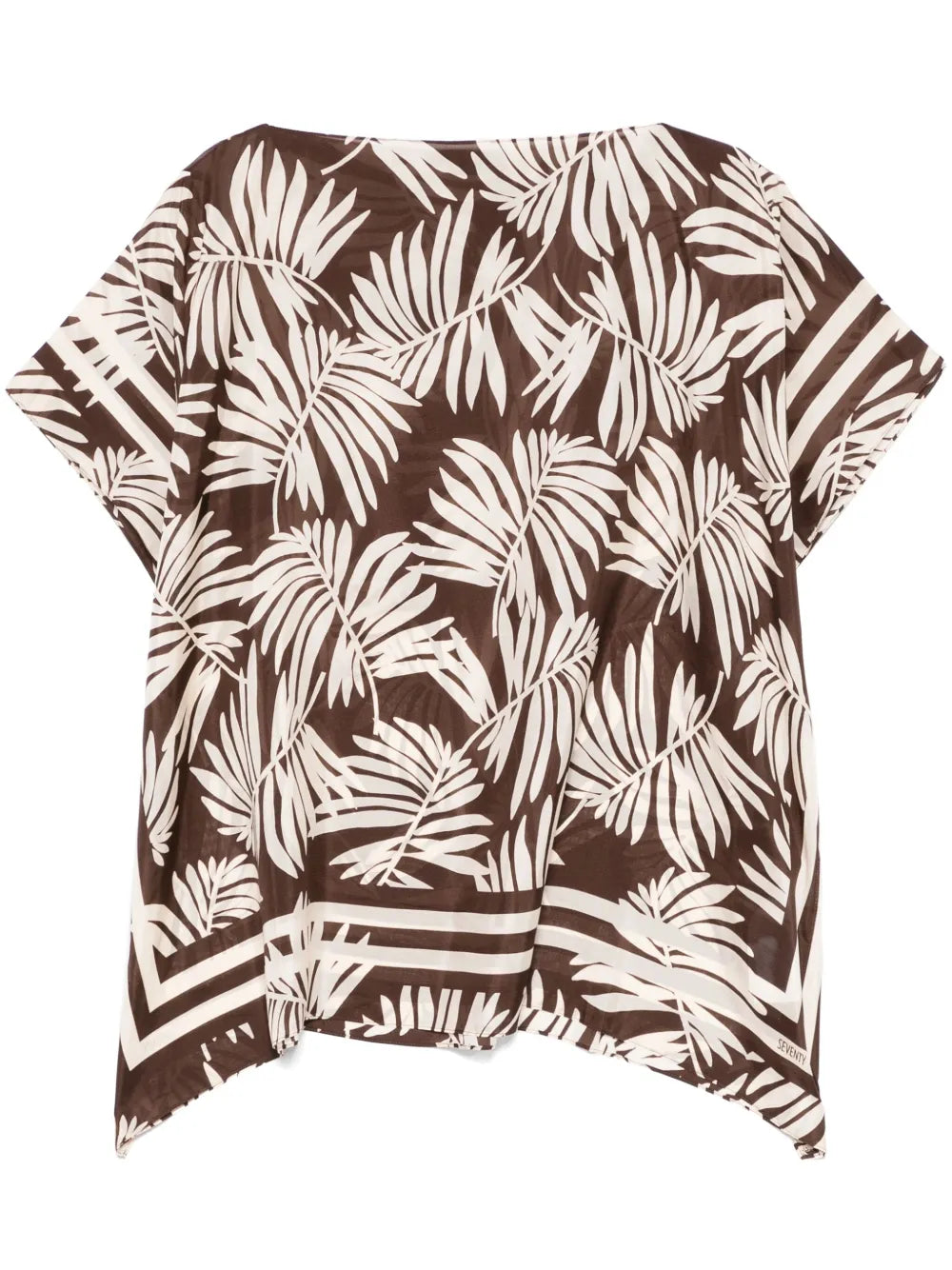 Leaves-Print Blouse