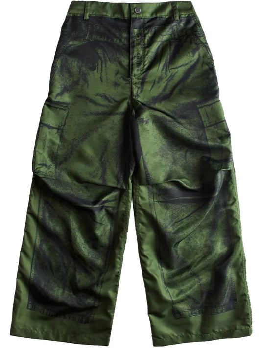Trompe L'Oeil-Print Trousers
